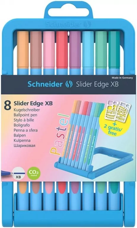 Długopis Slider Edge Pastel XB w etui 8 kolorów - tantis.pl