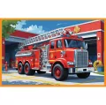 Puzzle 2x24. Wóz strażacki i karetka - tantis.pl