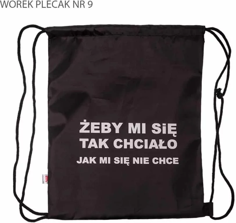Worek plecak. Żeby mi się tak chciało - tantis.pl