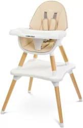 Caretero Krzesełko do karmienia Tuva beżowe