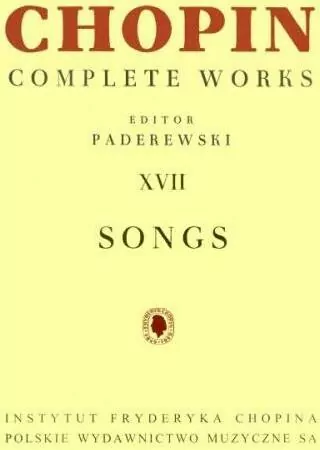 Chopin Complete Works XVII Pieśni PWM - tantis.pl