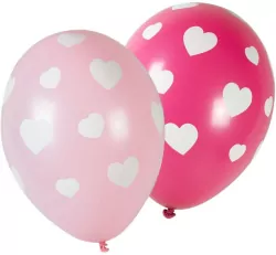 Balony z nadrukiem serca 5szt