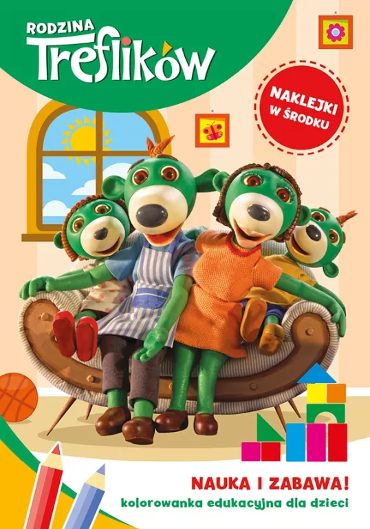 Rodzina Treflików. Kolorowanka edukacyjna dla dzieci. Nauka i Zabawa nr 2 - tantis.pl