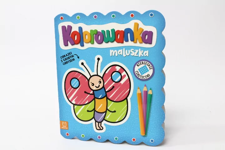 Kolorowanka maluszka. Niebieskie ciasteczko - tantis.pl