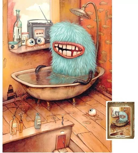 Puzzle 1000 W wannie, Zozoville - tantis.pl