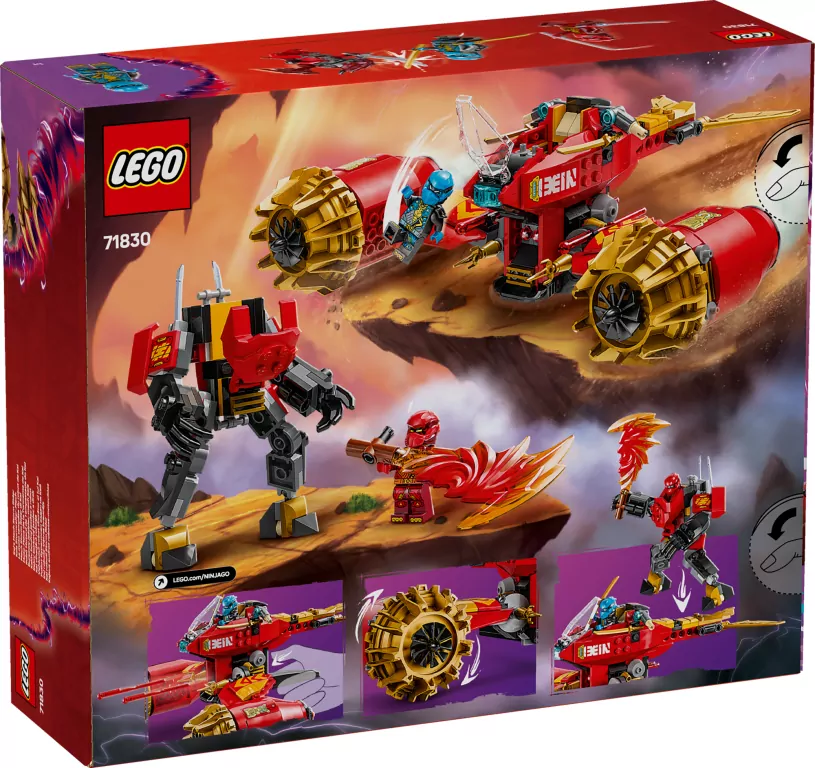 LEGO® Ninjago. Burzowy jeździec-mech Kaia 71830 - tantis.pl