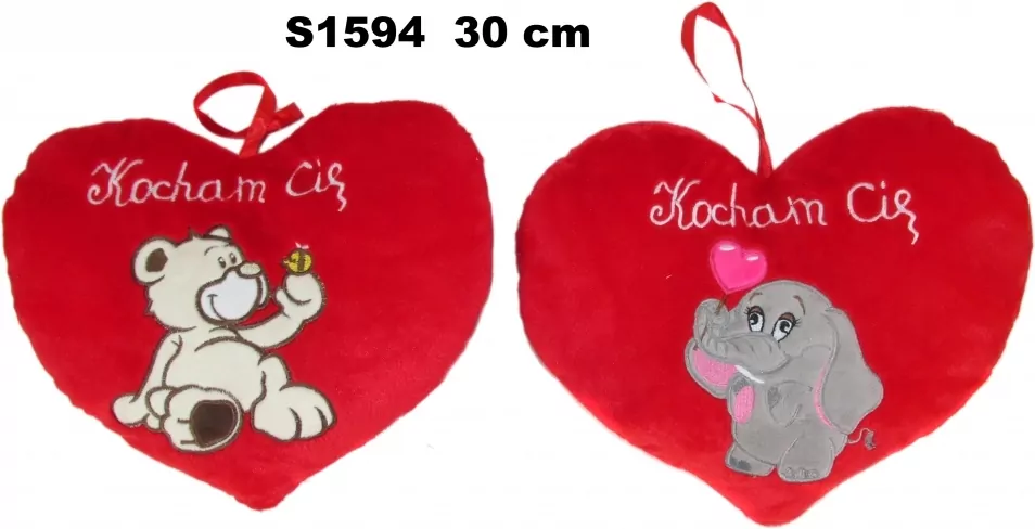 Pluszak Serce 30cm Kocham Cię - tantis.pl