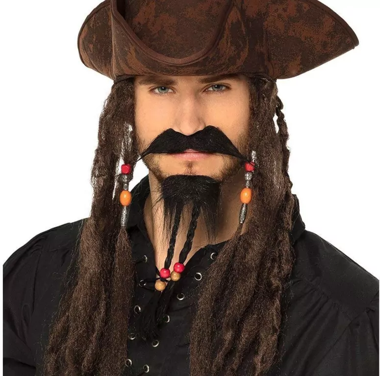 Zestaw wąsy i broda pirata - tantis.pl