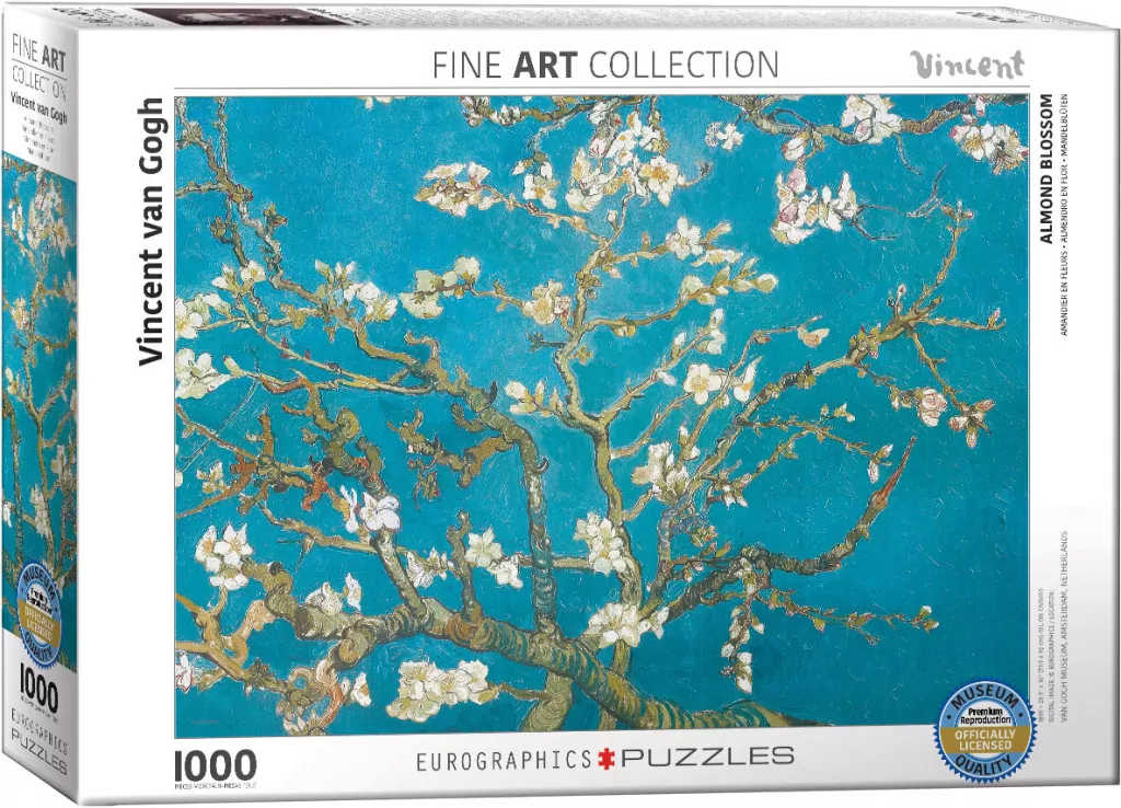 Puzzle 1000. Kwiat migdałowy. Van Gogh - tantis.pl