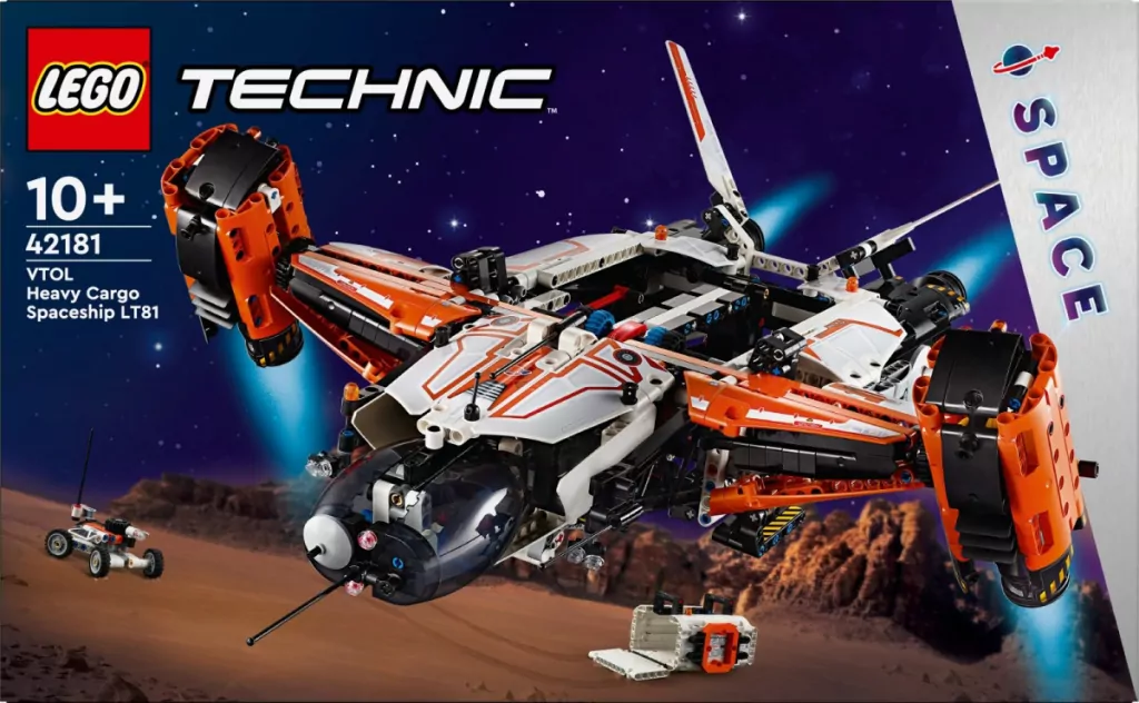 LEGO® Technic. Transportowy statek kosmiczny VTOL LT81. 42181 - tantis.pl