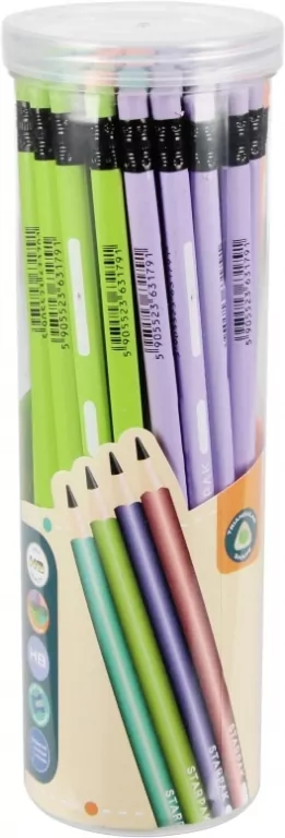 Ołówek z gumką HB trójkątny pastel tuba - tantis.pl
