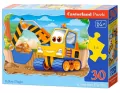Puzzle 30. Żółta koparka. Yellow Digger - tantis.pl