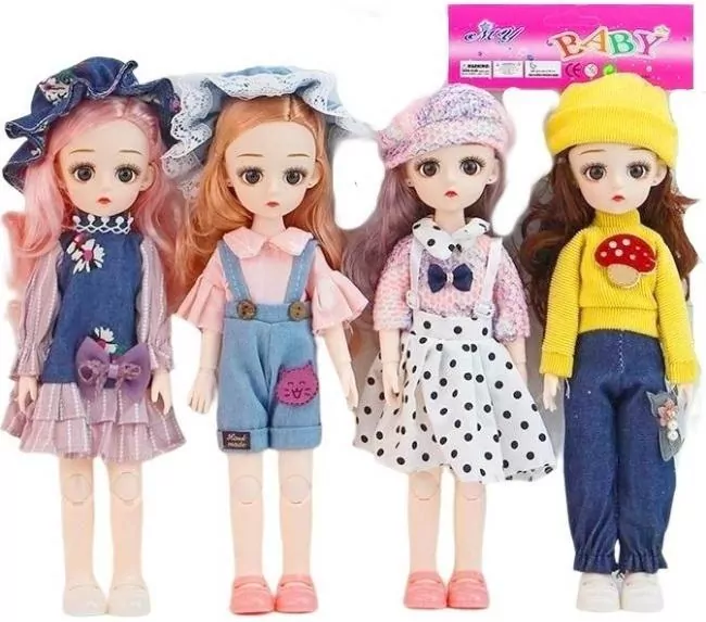 Lalka stylowa zginane ręce i nogi 29cm MIX - tantis.pl