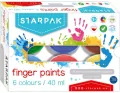 Farby do malowania palcami 6 kolorów - tantis.pl