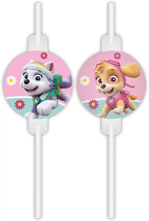 Rurki papierowe z medalionem Paw Patrol - tantis.pl