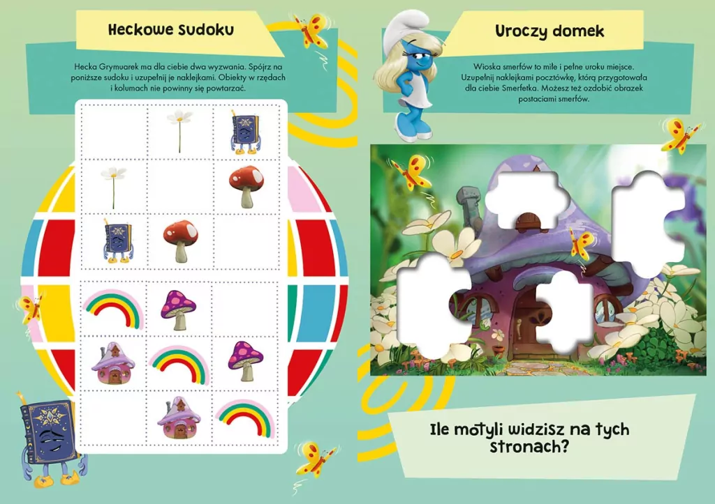 Smerfy. Wielki Film. Książka do wyklejania - tantis.pl