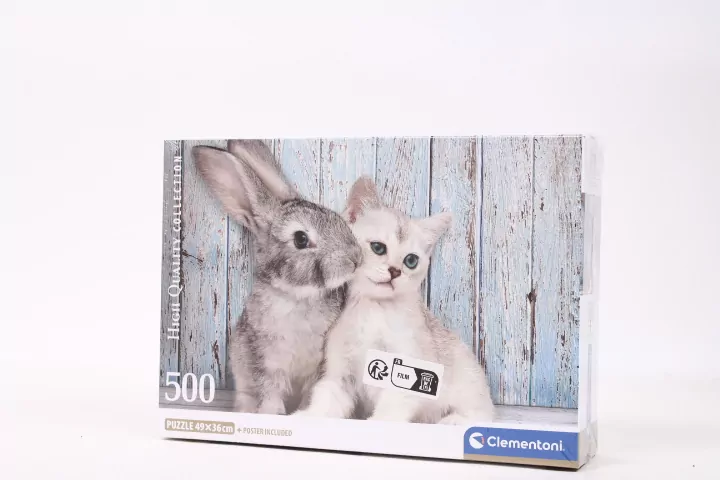 Puzzle 500. Compact. Cat & Bunny. 35539 - tantis.pl