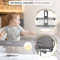 Caretero Łóżeczko dostawne Sleep2gether grafitowe - tantis.pl
