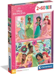 Puzzle 2x60 Super Kolor Princess