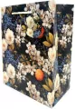 Torebka ozdobna matowa 18x23x10cm Białe Kwiaty - tantis.pl