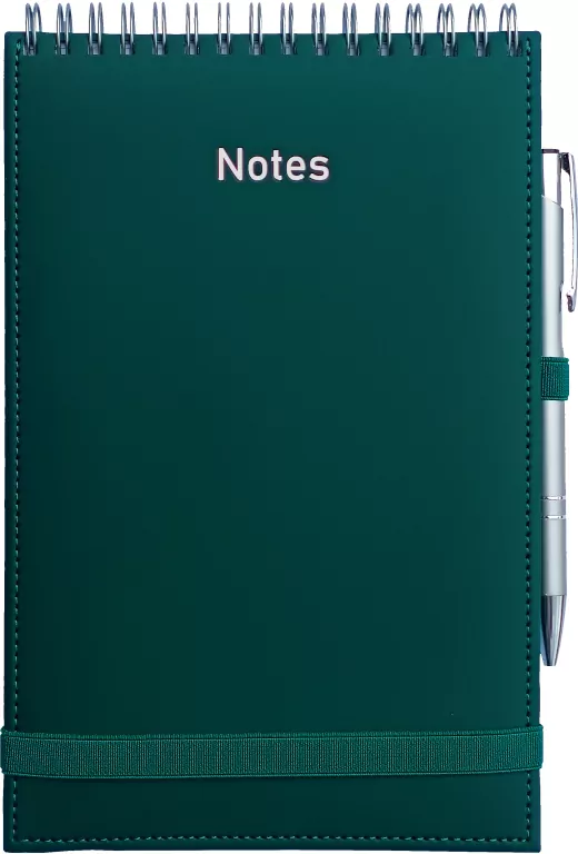 Notes A5 Vivella na spirali z gumką zielony - tantis.pl
