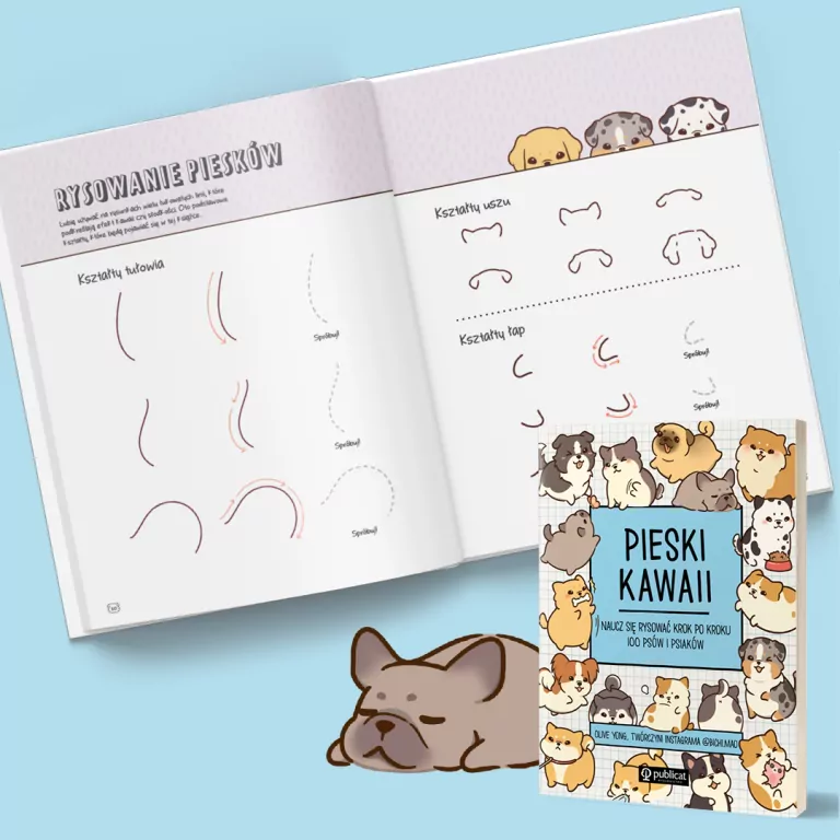 Pieski kawaii. Naucz się rysować krok po kroku - tantis.pl