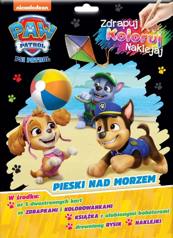 Psi Patrol. Zdrapuj, koloruj, naklejaj - tantis.pl