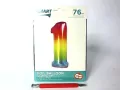 Balon foliowy. Smart. Cyfra 1. Tęczowa. 76 cm - tantis.pl