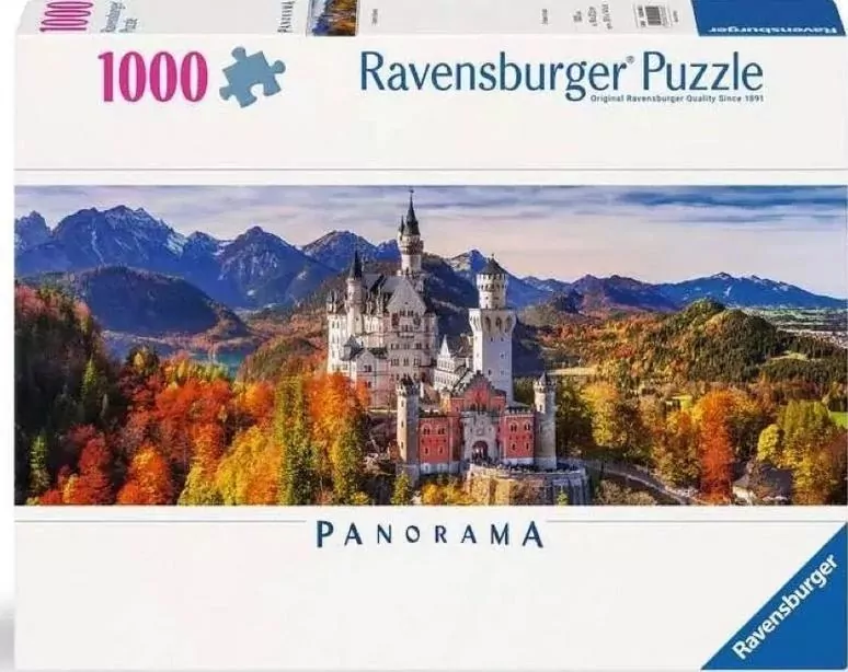 Puzzle 1000 panoramiczne Zamek Neuschwanstein - tantis.pl