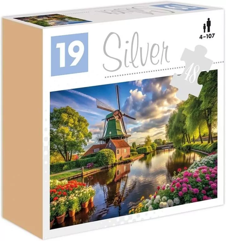 Puzzle 48 Wiatrak Silver ALEX - tantis.pl