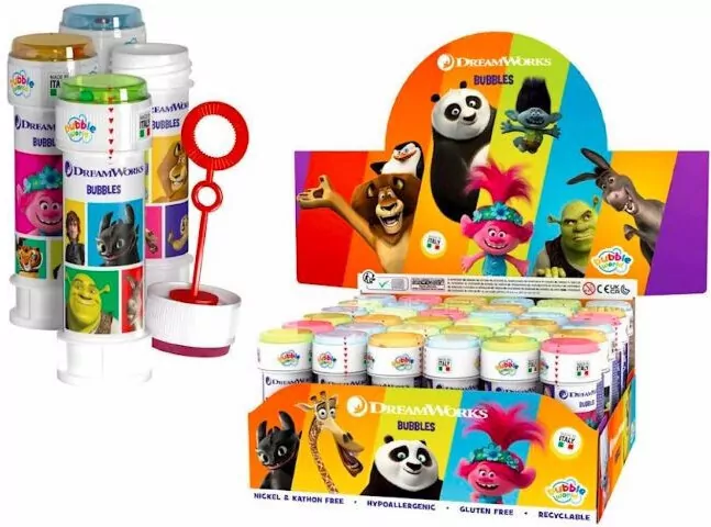 Bańki mydlane 60ml Dreamworks (36szt) - tantis.pl