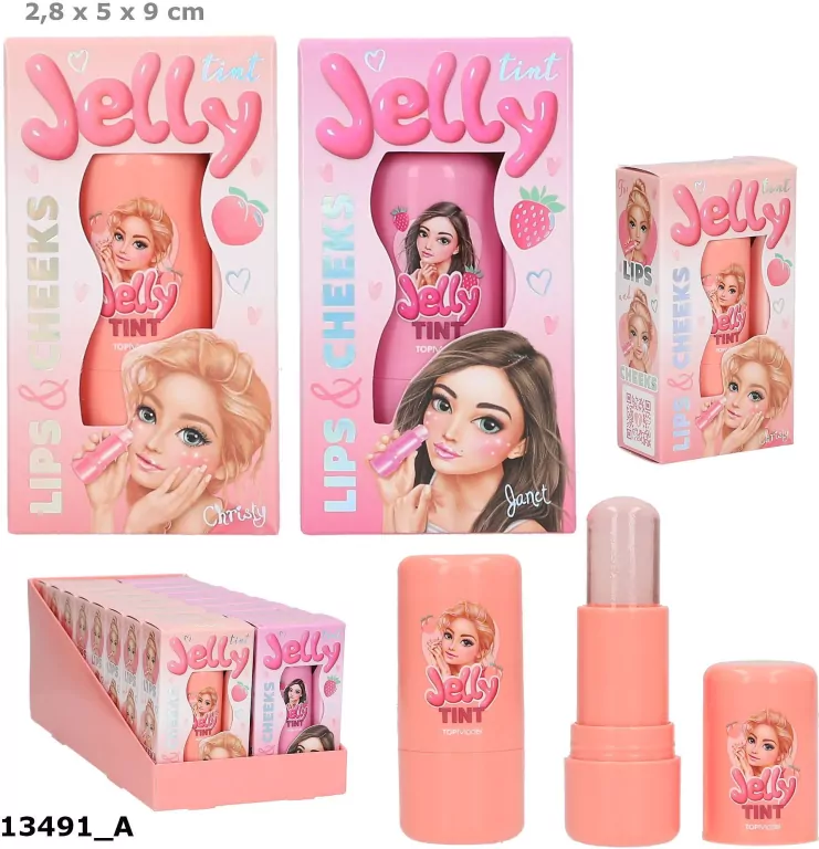 Żelowy sztyft do ust i policzków Top Model BEAUTY&ME 1szt.mix 13491A - tantis.pl