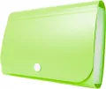 Mini organizer harmonijkowy, zatrzask zielony - tantis.pl