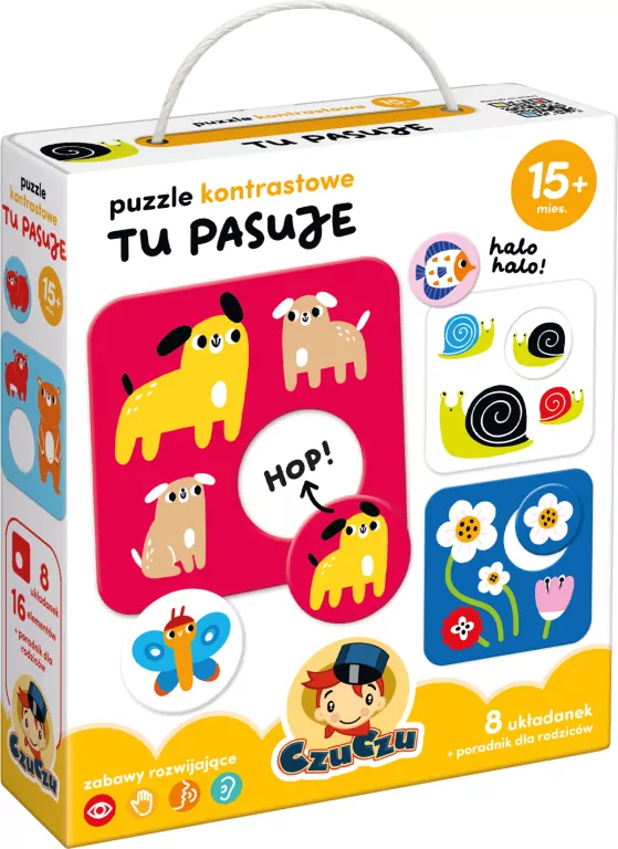 CzuCzu. Puzzle kontrastowe Tu pasuje 15m+ - tantis.pl