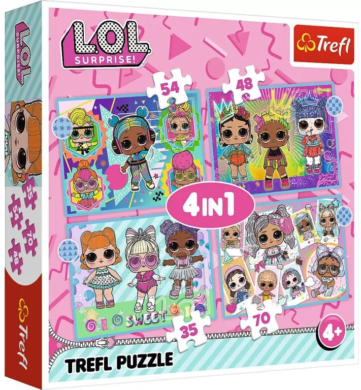 L.O.L Surprice Puzzle 4w1 - tantis.pl