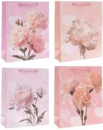 Torebka prezentowa 31x40x12cm Kwiaty MIX - tantis.pl