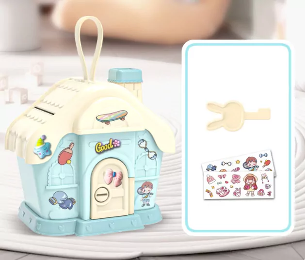 SKARBONKA DOMEK KROLICZKA NAKLEJ 24X18X13 PUD - tantis.pl