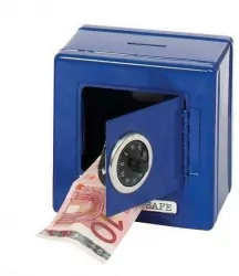 Skarbonka. Sejf niebieski