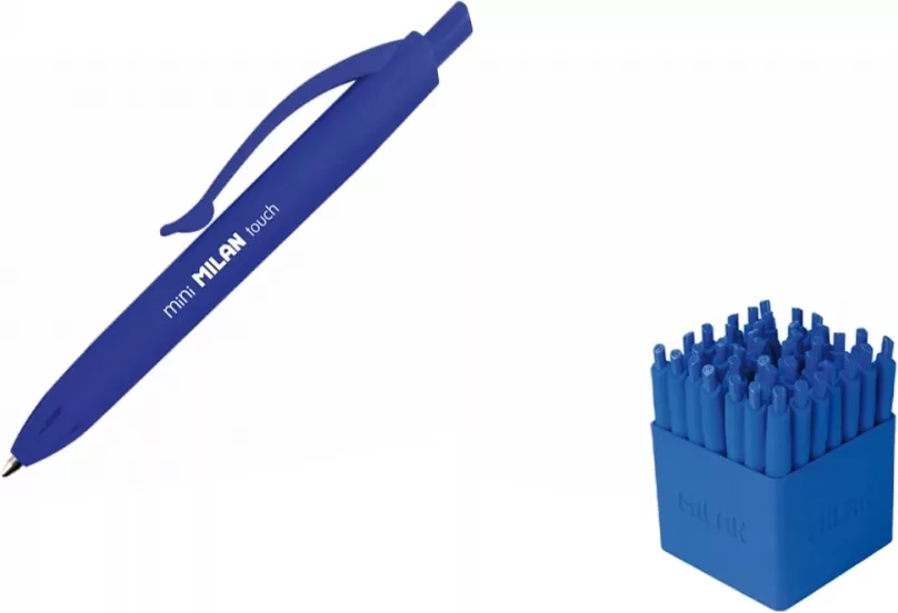 Długopis P1 mini Rubber Touch nieb. (40szt) MILAN - tantis.pl