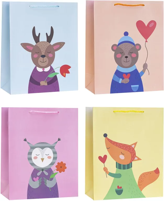 Torebka ozdobna 26x32x10cm mix ROZETTE - tantis.pl
