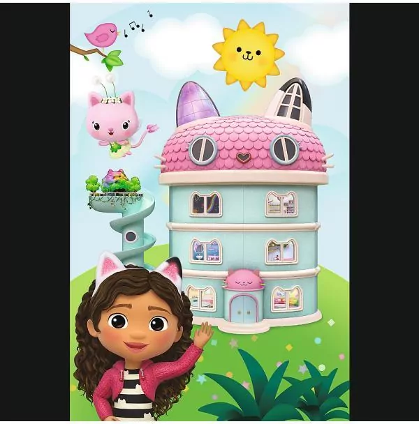 Puzzle 54el Mini Z Gabi zawsze jest wesoło. Koci Domek Gabi. Gaby's Dollhouse 19773, 19774, 19775, 19776 (54211) TREFL cena za 1 sztukę - tantis.pl