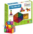 Tileblox zestaw tęczowy 30 elementów z tablicą magnetyczną - tantis.pl