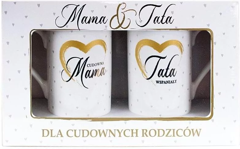 Kubek komplet Q 897 Cudowna mama / wspaniały tata - tantis.pl