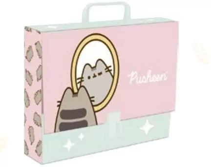 Teczka z rączką A4 XL Pusheen pink - tantis.pl