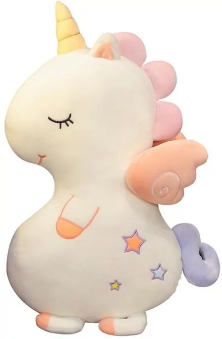 Przytulanka Jednorożec pluszowy 50cm biały - tantis.pl