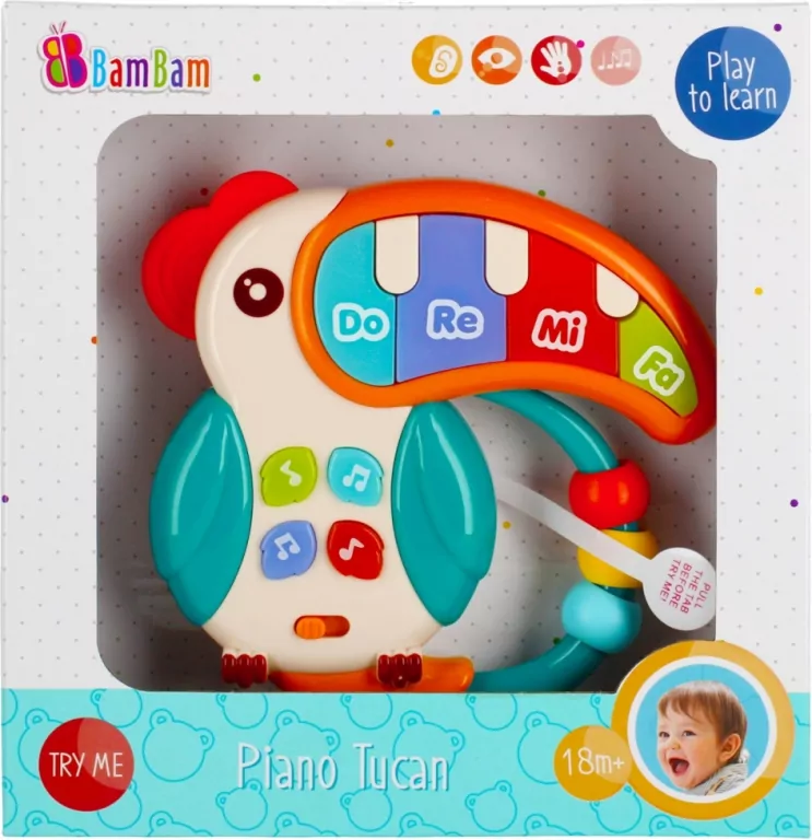 Pianinko tukan kolorowe BAM BAM - tantis.pl