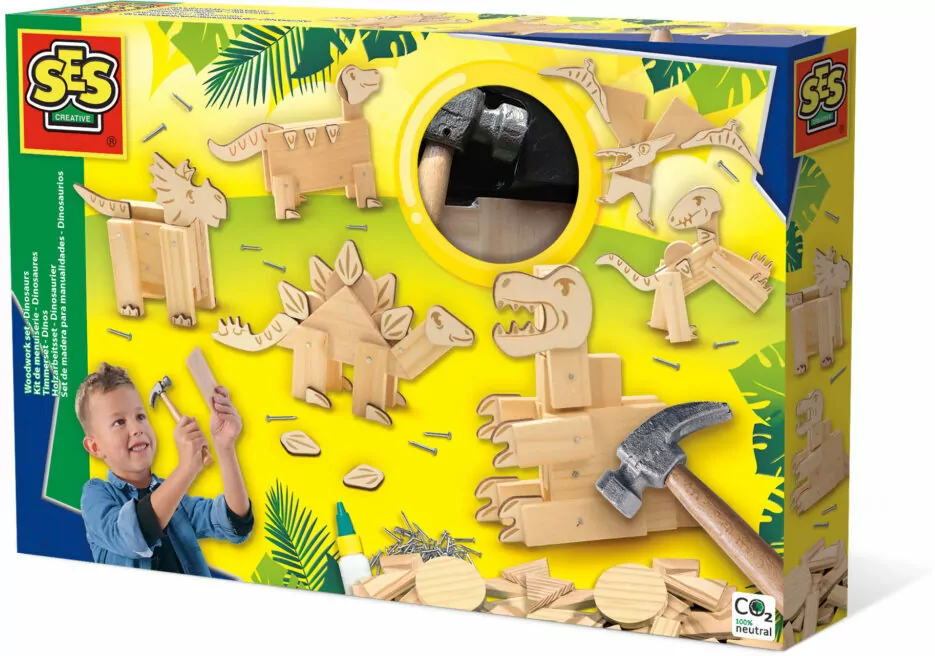 Ses Creative. Zestaw stolarski Dinozaury - tantis.pl