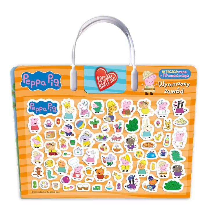 Peppa Pig. Wymarzony zawód. Kocham naklejać. Cz.5 - tantis.pl