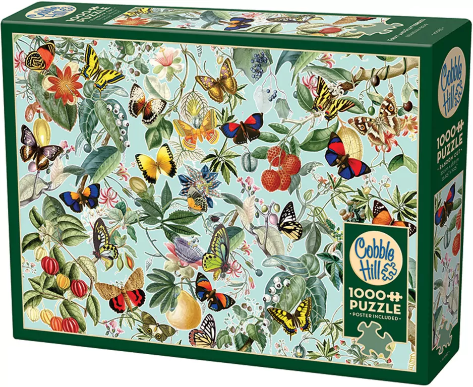 Puzzle 1000 Owoce i motyle - tantis.pl