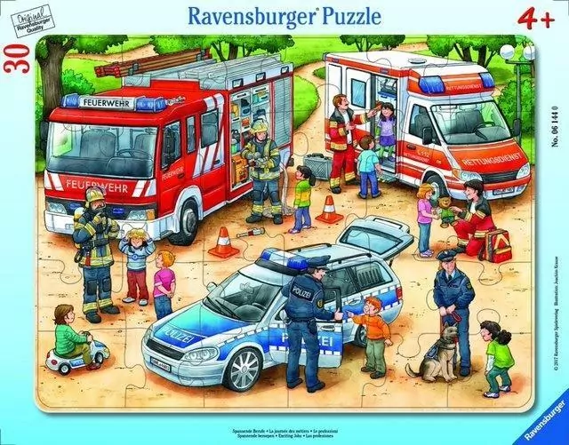 Puzzle ramkowe 30el. Ekscytujące prace - tantis.pl